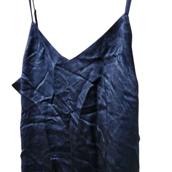 Nordstrom Tank Top Size 1X Sliky Blue Lightweight  Adjustable Straps - Picture 1 of 9
